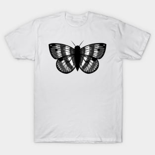 Cool Black And White Butterfly T-Shirt